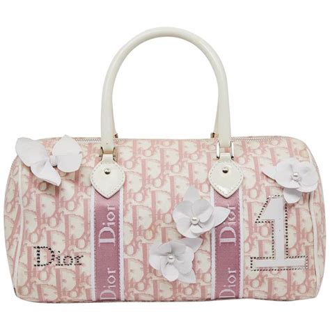 vintage dior pink monogram bag